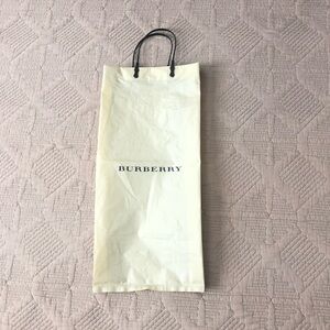 Burberry plastic shopping bag .